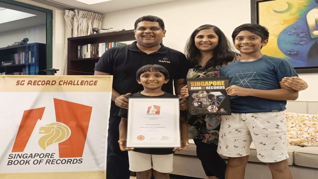 Singapore: Indian origin 8-Year-Old Prodigy shatters records