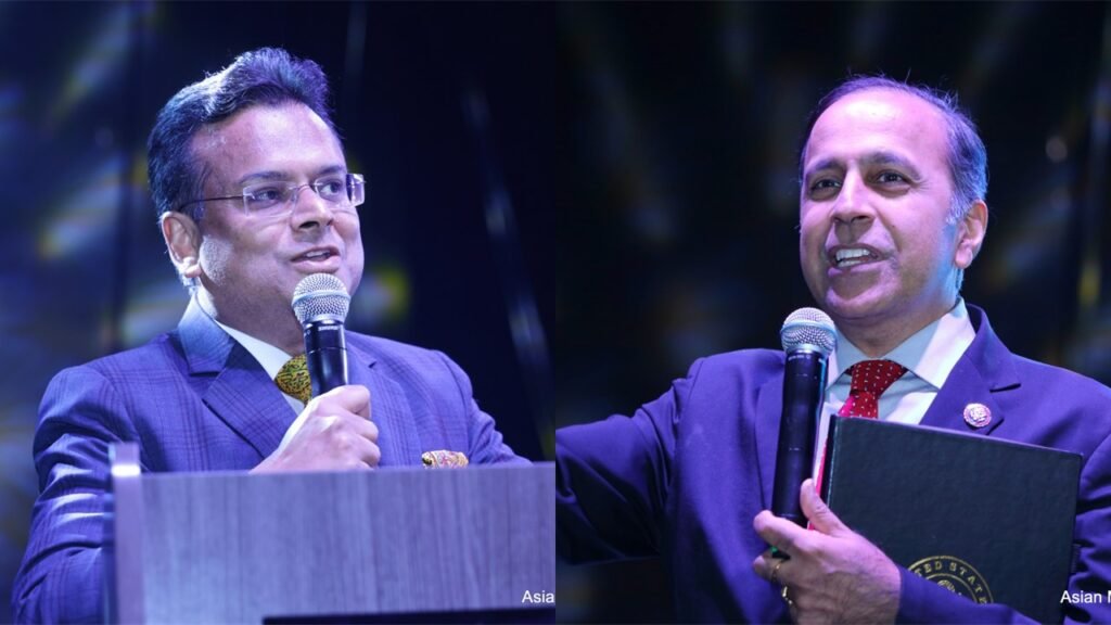 Left to right Consul General Somnath Ghosh & Congressman Raja Krishnamoorthi