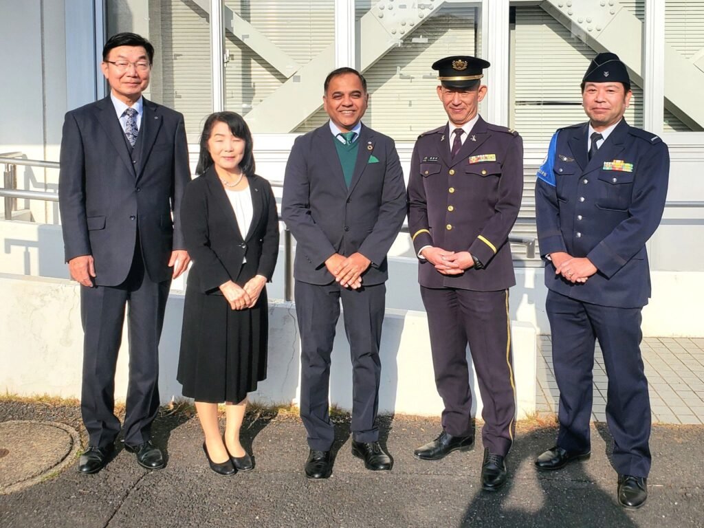 Yogi with Military Officials