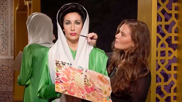 Wax figure of Benazir Bhutto showcased at Madame Tussauds Dubai event