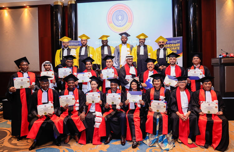 Glory International University Honors Global Talent with Honorary Doctorates distinguished individuals from various fields worldwide. The grand ceremony, held at Dusit Thani Dubai on April 28th, witnessed the recognition of 21 deserving awardees representing nations such as the UAE, India, Pakistan, Ivory Coast, Nepal, Canada, Egypt, and Turkey.